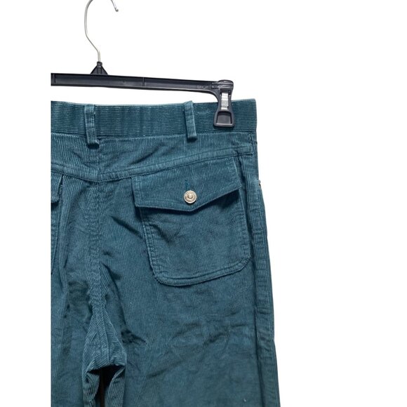 Marc Jacobs Corduroy Wide Leg Pants Teal Green Size 32 - Picture 8 of 11